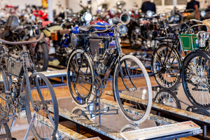 The 1903 Clement Model D at the Haas Moto Museum. 